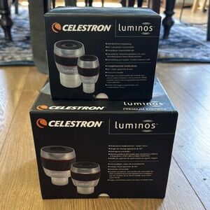 Celestron Luminos Premium Eyepiece Set of 2 
2 boxes, 2 sizes 31mm and 15mm